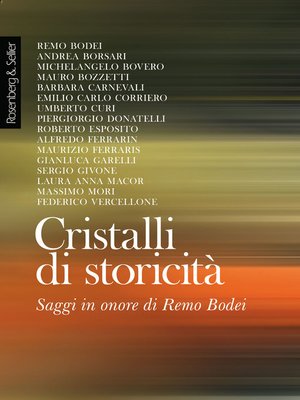 cover image of Cristalli di storicità